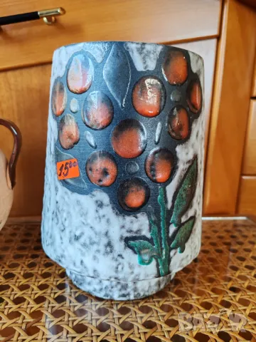 Цветна креамична кашпа - Германия .Нова, снимка 2 - Декорация за дома - 49030713