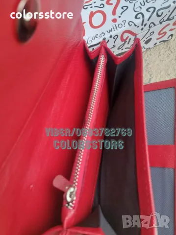 Червен портфейл  Guess-SG58te, снимка 4 - Портфейли, портмонета - 47753023