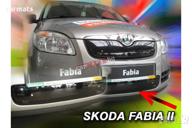 Зимен дефлектор (протектор) за решетка HЕКО за Skoda Fabia (2007-2010) - down