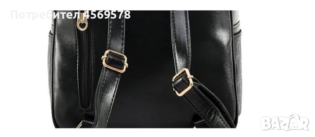 Комплект раница и 3 чантички / Цвят: Черен, Розов, снимка 18 - Раници - 53146281