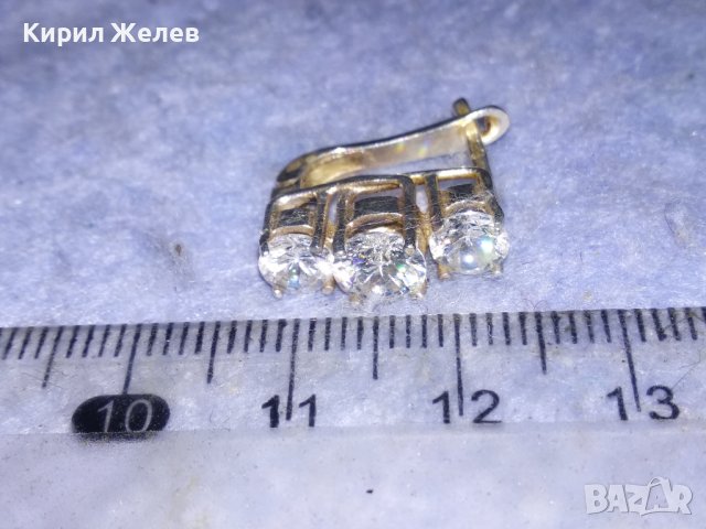 ПРЕКРАСНА СКЪПОЦЕННА СРЕБЪРНА АНГЛИЙСКА ОБЕЦА СРЕБРО 925 с БЛЕСТЯЩИ ФАСЕТИРАНИ ЦИРКОНИ 26514, снимка 13 - Обеци - 40532614