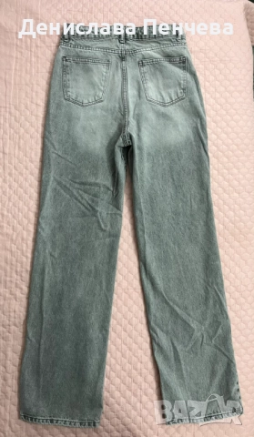 Дънки сиви - Wide leg , снимка 2 - Дънки - 52123738