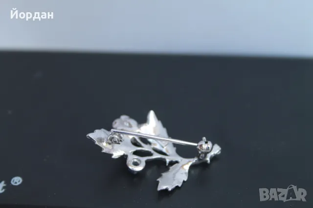Сребърна брошка , снимка 3 - Други - 50413324