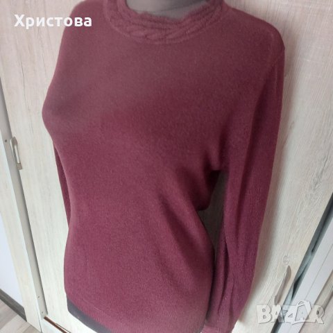 Пуловер/блуза плетиво бордо - 10,00лв., снимка 8 - Блузи с дълъг ръкав и пуловери - 31555091