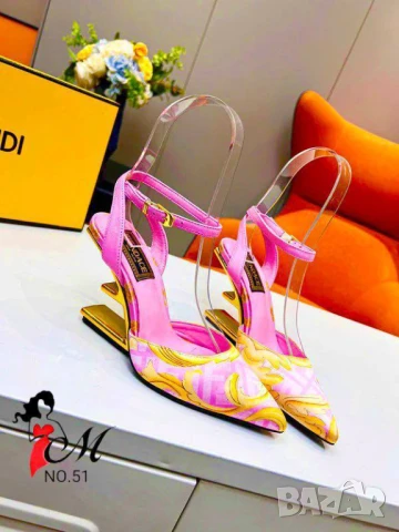 обувки на ток fendi versace, снимка 5 - Дамски ежедневни обувки - 50769912