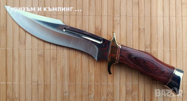 Ловен нож с месингов гард, снимка 9 - Ножове - 44184893