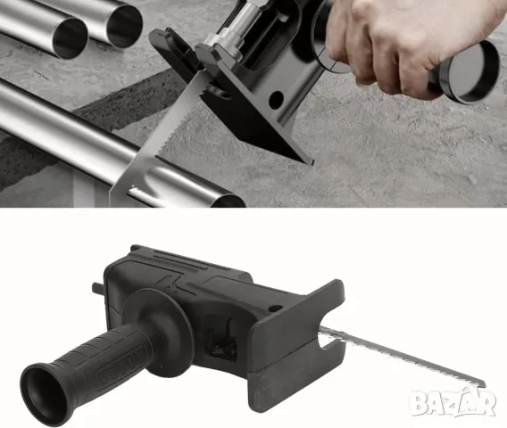 Иновативен адаптер от бормашина към електрически трион drill to saw converter + 3 броя ножове, снимка 5 - Други инструменти - 48351082