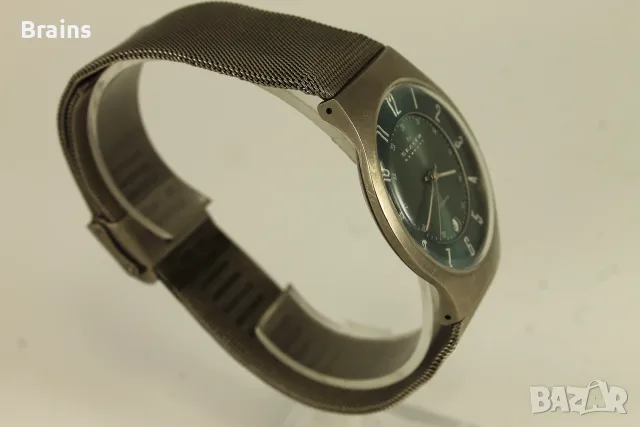 Мъжки Ръчен Кварцов Часовник SKAGEN Denmark Titanium, снимка 6 - Мъжки - 56328354