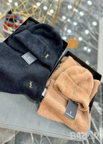 шал и шапка ysl saint laurent , снимка 2 - Шапки - 50747517