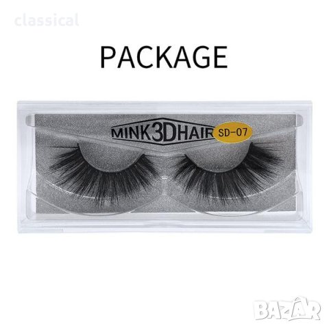 Последни бройки ! Mink 3D Hair False Eyelashes Изкуствени мигли, снимка 3 - Декоративна козметика - 30456912