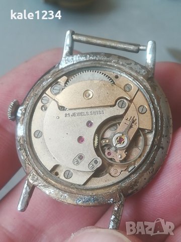 Швейцарски часовник RAMONA 21 rubis. Vintage watch. Мъжки механичен. Swiss made , снимка 6 - Мъжки - 40639686