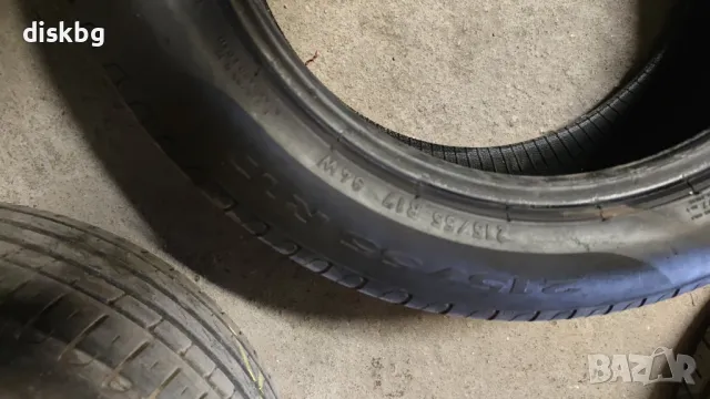 4 броя летни гуми 215/55 R17 PIRELLI CINTURATO P7 94W Dot 0320, грайфер 4,3мм, снимка 10 - Гуми и джанти - 49758514