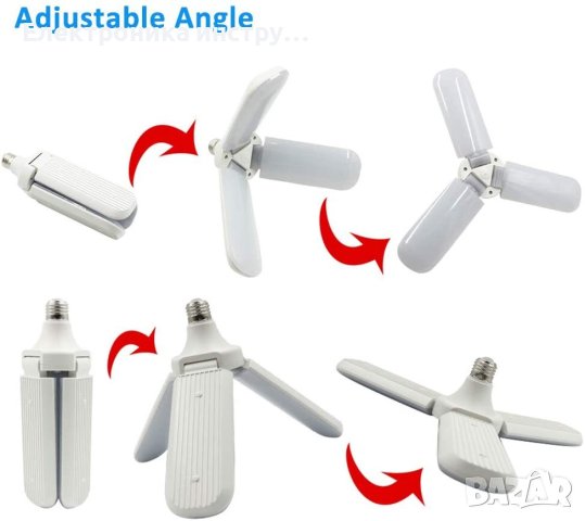 Иновативна деформираща се LED лампа- 45W, снимка 3 - Лед осветление - 42375955