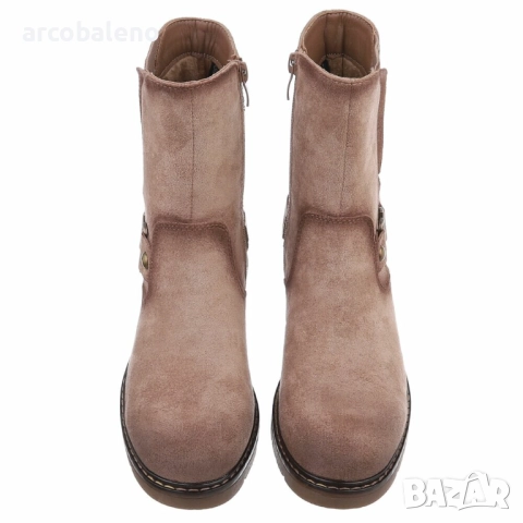 Дамски класически боти до глезена, 3цвята , снимка 5 - Дамски боти - 51797708