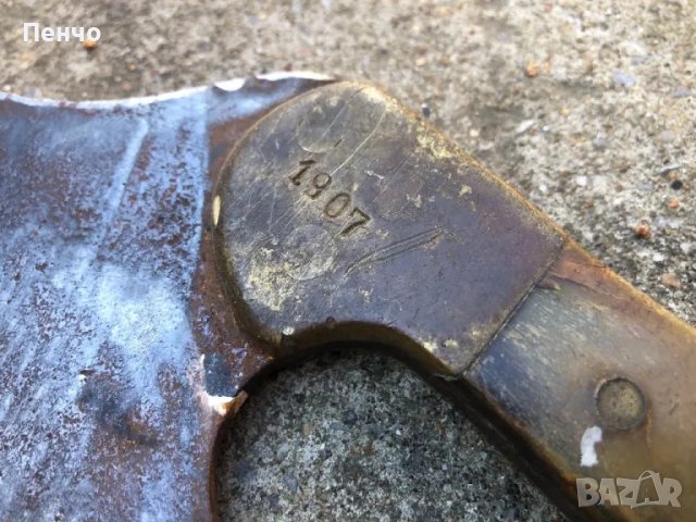 стар сатър /секира/ - 1907г., снимка 9 - Ножове - 49553610
