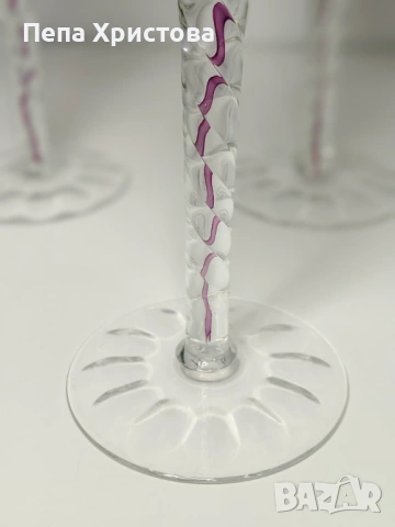 Комплект от 6 броя чаши за вино , снимка 4 - Чаши - 54095702