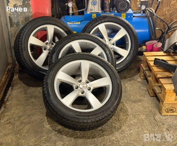 Алуминиеви Джанти VW AUDI MERCEDES - 18 цола със зимни гуми 5х112, снимка 2 - Гуми и джанти - 53037625