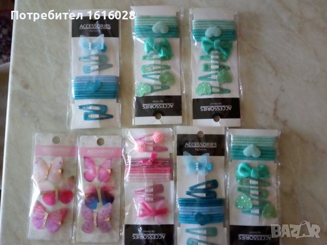 Нови комплекти от детски фиби и ластици., снимка 2 - Шноли, диадеми, ленти - 36620663