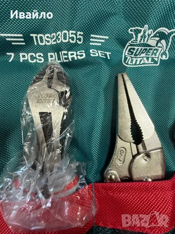 Комплект клещи Total 7 части, снимка 5 - Клещи - 47625689