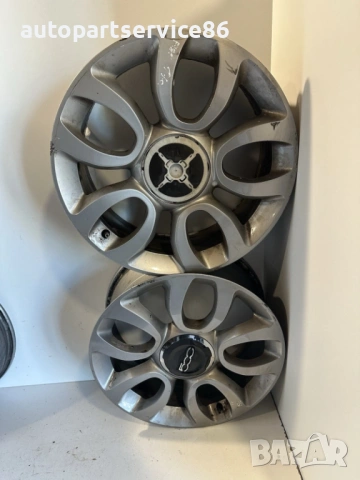 Алуминиева джанта 7x17 цола, ET41, оригинална (OEM), с номер 735585994 за Fiat 500L 1.3 M-Jet, 2013 , снимка 2 - Гуми и джанти - 53161059