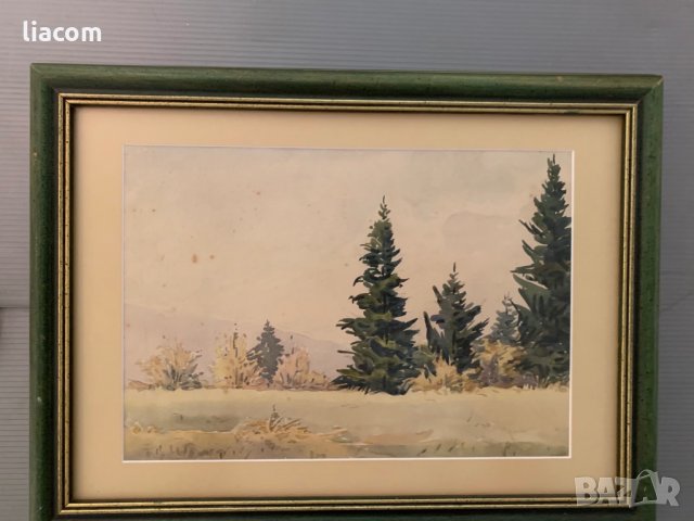 ЙОРДАН ГЕШЕВ 1907 - 1973 акварел/пейзаж