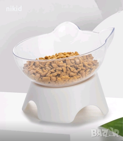 Купичка хранилка за коте котки куче кучета домашни животни пластамасова на стойка, снимка 2 - За котки - 51980529