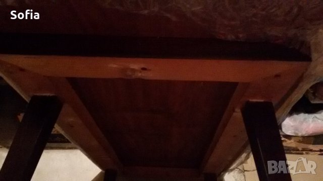 Холни СОЦ стари ниски дървени маси- 100см и 120см, снимка 5 - Маси - 29926774