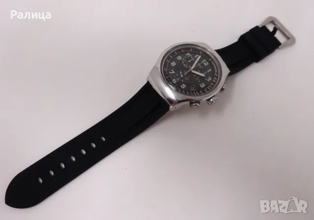 Мъжки часовник Swatch Irony хронограф с нова силиконова каишка, снимка 5 - Мъжки - 48131784