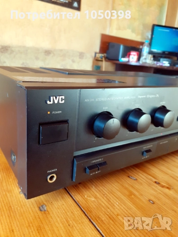 Прекрасен усиловател JVC AX-311 BK Dynamic SUPER A- Японска мощна машина., снимка 3 - Ресийвъри, усилватели, смесителни пултове - 52846011