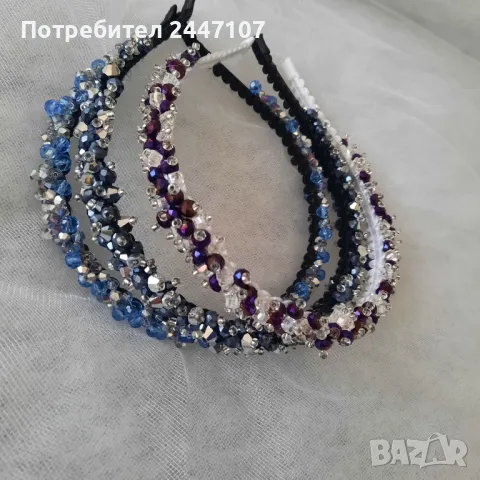 Кристални диадеми, снимка 2 - Аксесоари за коса - 48162819