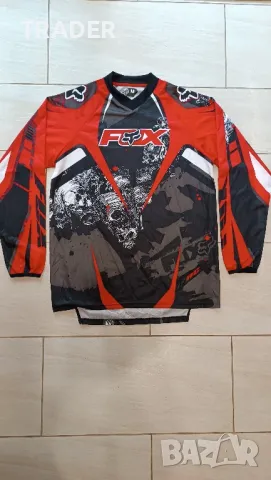 ветровка, джърси, тениска с дълъг ръкав блуза мотокрос колоездене МТВ маунтинбайк FOX, снимка 2 - Спортни дрехи, екипи - 37762499