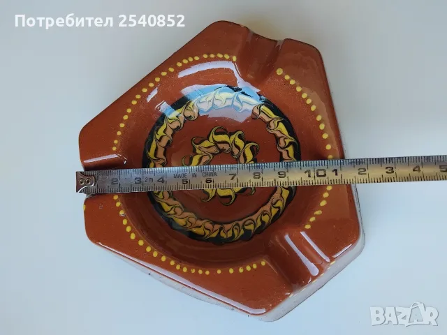 стар керамичен пепелник , снимка 2 - Пепелници и декоративни съдове - 55769167