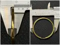 Златни обеци Халки нови 14 карата 585 zlatni obeci halki gold, снимка 10