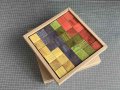 Дървени разноцветни кубчета, снимка 1 - Конструктори - 35384968