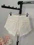 Къси дънки с висока талия, размер XS, снимка 6