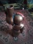 Бутилка стара керамична фигурална  ръчно рисувана етно тематика 43745, снимка 14