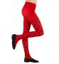Червен  нов чорапогащник на черни големи  точки- М,Л размер, снимка 1 - Други - 34950644