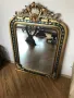 Луксозно огледало естествено дърво с дърворезба, снимка 1