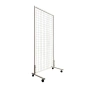 Стелаж вертикален, на колела Digital One SP01144, бял, 200х100 см, Решетка, снимка 2