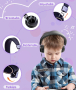 Детски слушалки SMEIWANR регулируеми, сгъваеми, с микрофон, 3,5 mm TRRS/USB C адаптер, тъмно синьо, снимка 7
