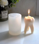 3D Голям зъб корен мъдрец силиконов молд форма цилиндър шоколад гипс свещ декор, снимка 2