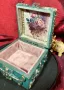 Ръчно декорирана кутия за бижута ръчна изработка, снимка 1