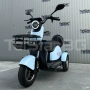 Електрическа триколка 2+1 750.1 ТИП VESPA STYLE с диференциал Нов модел, голяма равна седалка, подхо, снимка 7