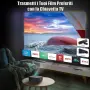 Wimius ‎WiMiUS K1 Проектор LCD Full HD LED лампа с Wi-Fi и вградени високоговорители Черен, снимка 2
