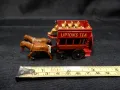 СТАРА РЕТРО МЕТАЛНА КОЛИЧКА HORSE BUS MATCHBOX MOY ENGLAND , снимка 7
