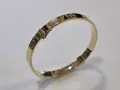 Твърда златна гривна модел Cartier – 14К (585) / 10.28 гр., снимка 1