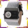 Мъжки часовник Vestal Monte Carlo Leather Silver / Grey сив, снимка 1