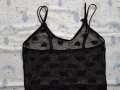 Ново черно боди на сърца, размер Xs, снимка 2