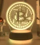 Лед лампа Биткойн в 16 разцветки, снимка 1