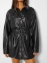 Кожена рокля/риза на Bershka , снимка 2